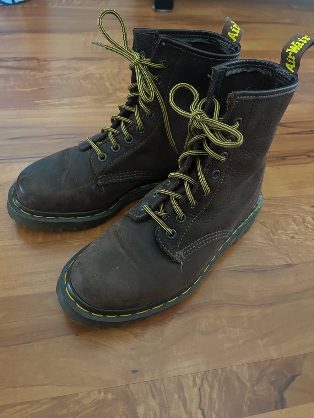 Dr. Martens Brown Leather Lace-Up Boots